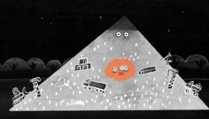 Once upon a time there was a mountain