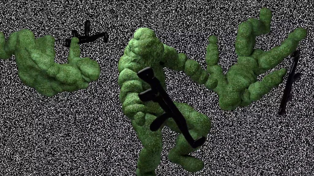 Dull Spots of Greenish Colours