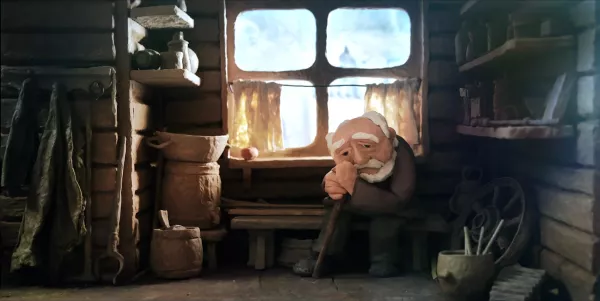 The Old Man and His Grandson by Mikhail Gorobchuk