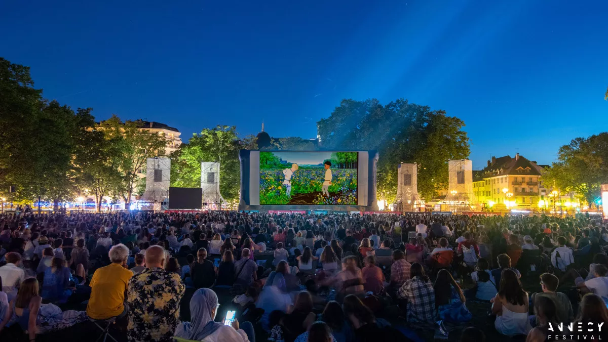 Annecy open-air screening. Photo: Q. Trillo / Annecy Festival