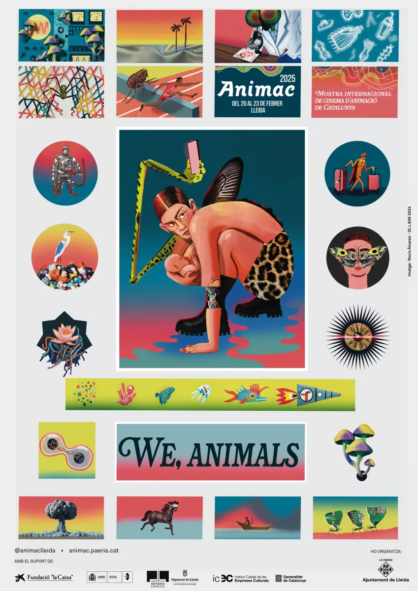 ANIMAC 2025’s official poster, created by illustrator and animator Rocío Álvarez. Image: Rocío Álvarez / ANIMAC